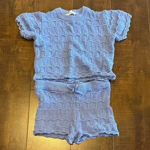 Jessica Simpson Kids Blue Knit Set